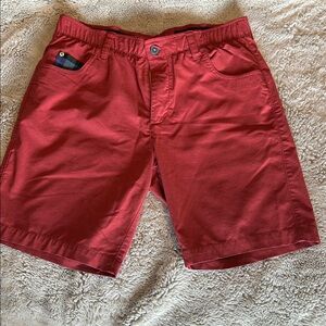 William Murray Golf Red Cargo Shorts